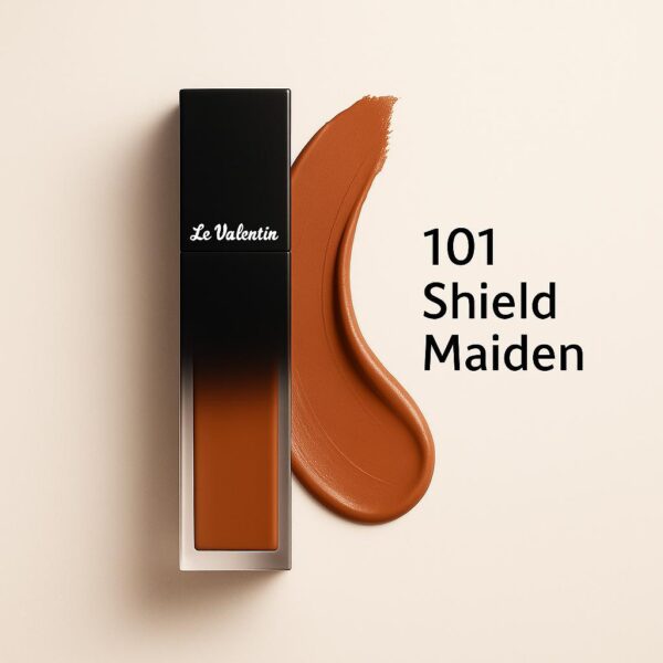 Le Valentin Long Wear Soft Matte Liquid Lipstick - Shield Maiden (101) - Image 4